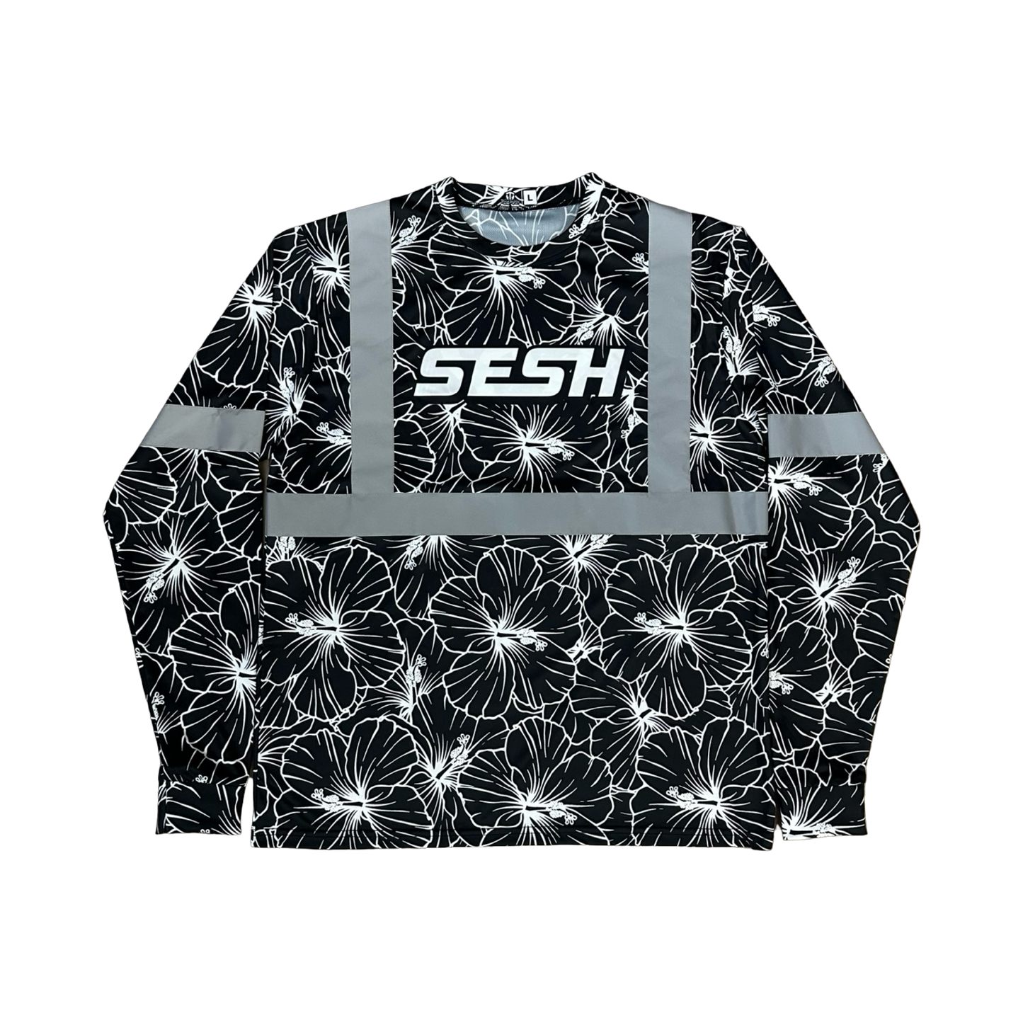 SESH Hibiscus HIVIS Long Sleeve Shirt