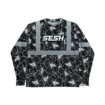 SESH Hibiscus HIVIS Long Sleeve Shirt