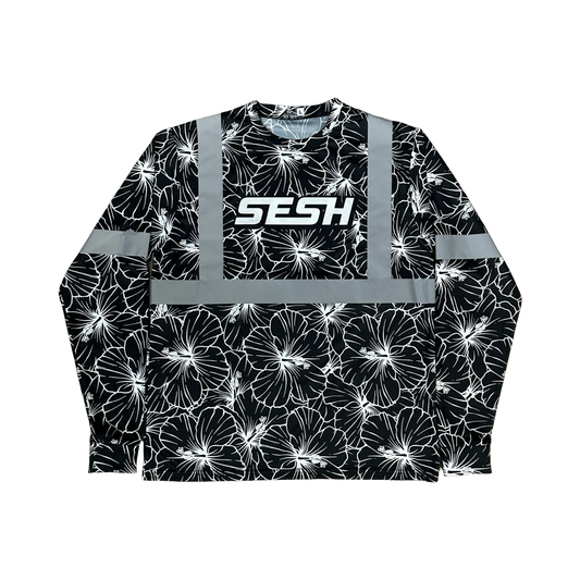 SESH Hibiscus HIVIS Long Sleeve Shirt