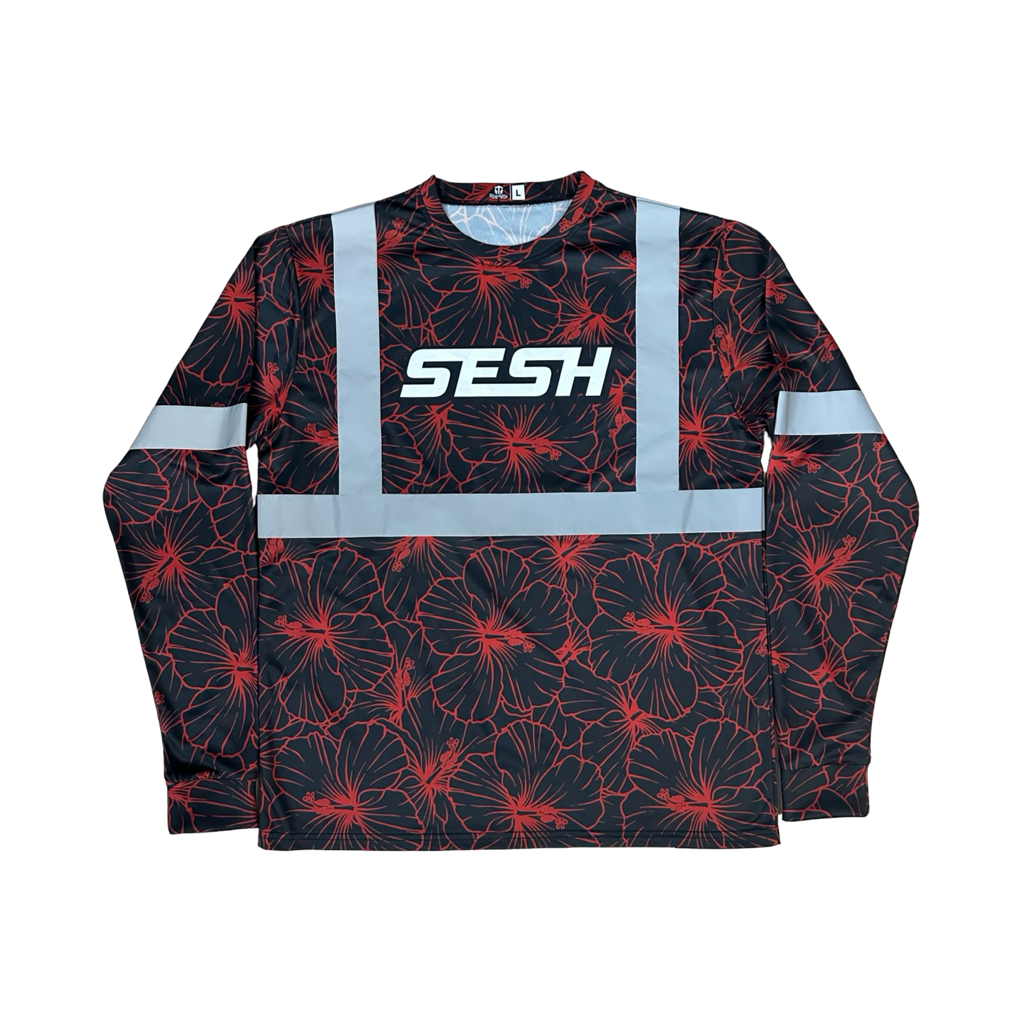SESH Hibiscus HIVIS Long Sleeve Shirt